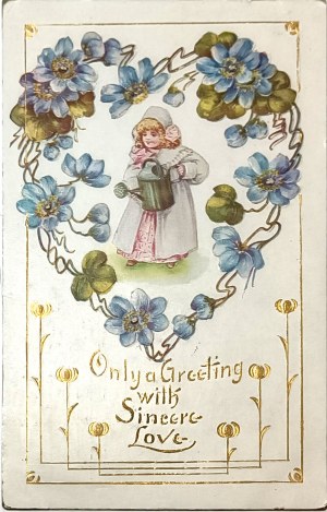 Alte Postkarte, USA, 1910