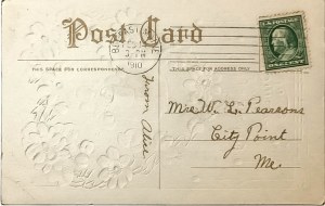 Klasická pohľadnica, USA, 1910