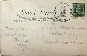 Alte Postkarte, USA, 1923