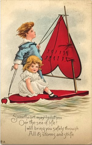 Cartolina d'epoca, USA, 1912