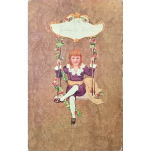 Vintage pohlednice, USA, počátek 20. století.
