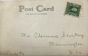Carte postale d'époque, États-Unis, début du 20e siècle.