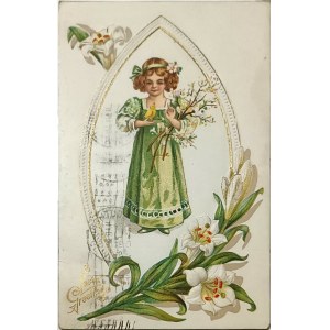 Vintage postcard, USA, 1921