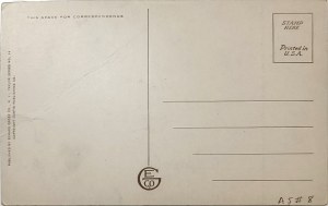 Pocztówka religijna vintage, USA