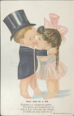 Vintage postcard, USA, 1917