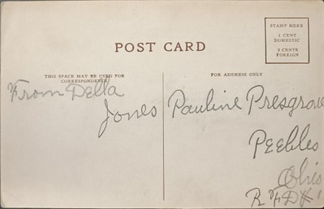 Klassische Postkarte, USA, Anfang des 20. Jahrhunderts.