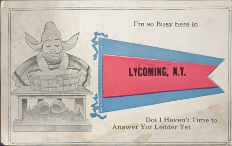 Cartolina d'epoca, USA, 1919