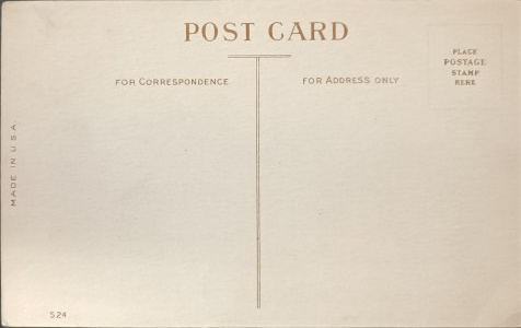 Klasická pohľadnica, USA, začiatok 20. storočia.