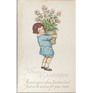 Cartolina postale pasquale d'epoca, Stati Uniti, inizio XX secolo.