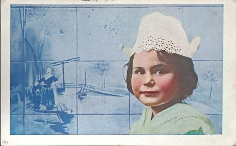 Carte postale d'époque, États-Unis, 1909