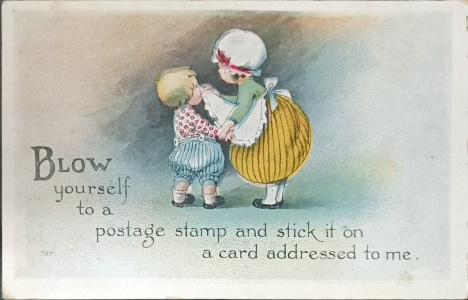 Vintage postcard, USA, early 20th century.