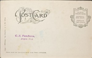 Carte postale vintage, États-Unis, début du 20e siècle.