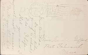 Pocztówka wielkanocna vintage, USA, 1918
