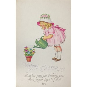Cartolina postale pasquale d'epoca, Stati Uniti, inizio XX secolo.