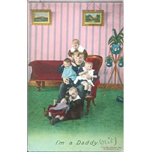 Vintage postcard, USA, 1908