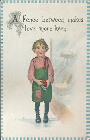 Alte Postkarte, USA, 1914