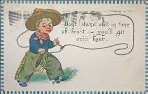 Vintage postcard, USA, 1913
