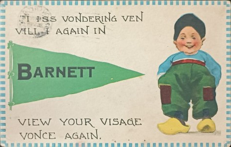 Vintage pohlednice, USA, 1913