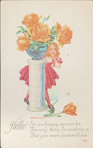 Carte postale d'époque, États-Unis, 1922