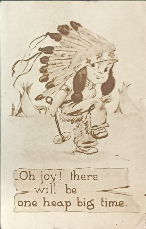 Alte Postkarte, USA, 1912