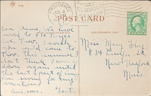 Pocztówka vintage, USA, 1912