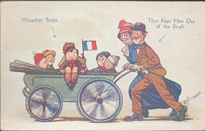 Alte Postkarte, USA, 1919