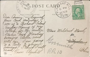 Carte postale d'époque, États-Unis, 1915