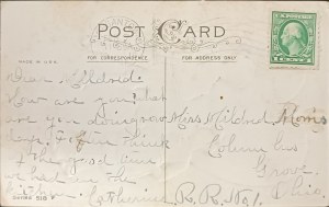 Cartolina d'epoca di San Valentino, USA, 1916