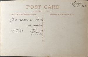 Ročníková narodeninová pohľadnica, Spojené kráľovstvo, 1936