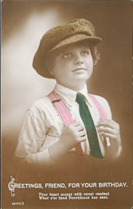 Ročníková narodeninová pohľadnica, Spojené kráľovstvo, 1922