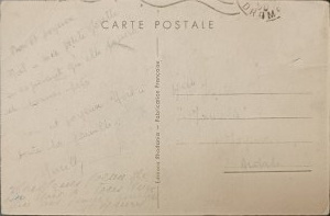 Pocztówka noworoczna vintage, Francja
