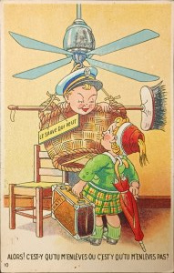 Cartolina d'epoca, Francia, prima metà del XX secolo.