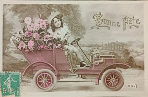 Pocztówka vintage, Francja, pocz. XX w.