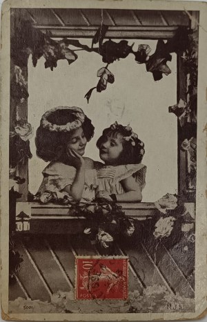 Vintage pohlednice, Francie, 1907