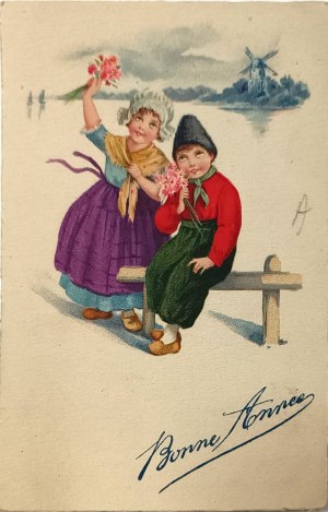 Novoroční pohlednice, Francie