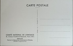 Vintage art postcard, France