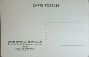 Vintage art postcard, France