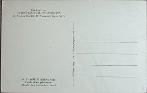 Pocztówka artystyczna vintage, Francja