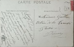Neujahrspostkarte, Frankreich, 1906