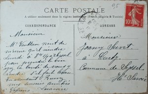 Alte Postkarte, Frankreich, 1910