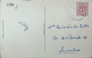 Pocztówka vintage, Francja / Belgia
