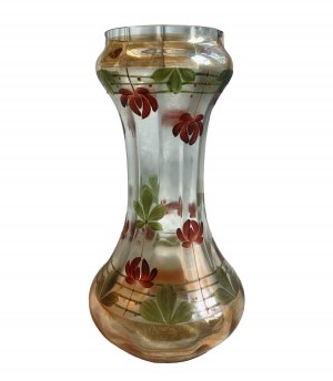 Art Nouveau hand-painted vase