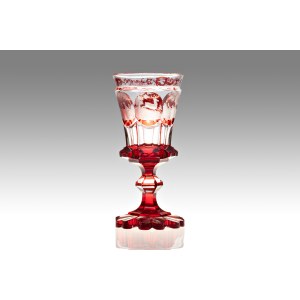 BIEDERMEIER GOBLET | Czechoslovakia (Czech / Bohemian - around 1860)