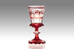 BIEDERMEIER GOBLET | Czechosłowacja (czeski - około 1860 r.)