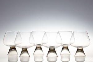 SIX COGNAC GLASSES | Rosenthal, zaprojektowane przez Elsę Fischer-Treyden (Niemcy - lata 50. XX wieku)
