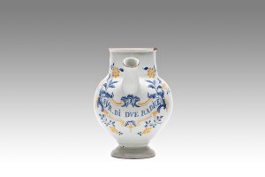 PHARMACY WET DRUG JAR FOR RHUBARB SYRUP | Faenza, Italy (Italian / Italy - 20th century)