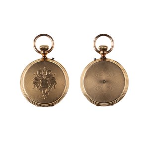 GOLD POCKET WATCH WITH THREE CASES | Ancre, Geneva (Switzerland) (Swiss / Switzerland - around 1900)