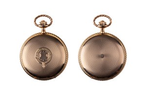 GOLD POCKET WATCH WITH THREE CASES | Switzerland (Swiss / Switzerland - 1st quarter of the 20th century)