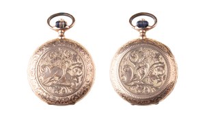 GOLD POCKET WATCH WITH THREE CASES | Switzerland (Swiss / Switzerland - end of the 19th century)