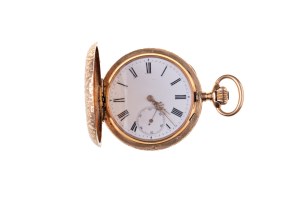 GOLD POCKET WATCH WITH THREE CASES | Switzerland (Schweiz / Switzerland - Ende des 19. Jahrhunderts)